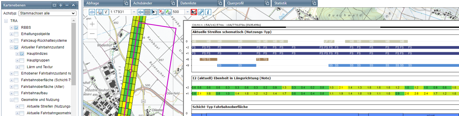Ausschnitt Trassee